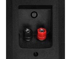 Prie sienos montuojami stereo garsiakalbiai, 2vnt., juodi, 100W