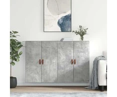 Prie sienos montuojamos spintelės, 2vnt., betono, 69,5x34x90cm