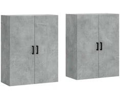 Prie sienos montuojamos spintelės, 2vnt., betono, 69,5x34x90cm