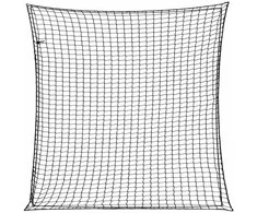 Priekabos tinklas su elastine virve, juodas, 4x4m, PP