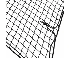 Priekabos tinklas su elastine virve, juodas, 4x4m, PP