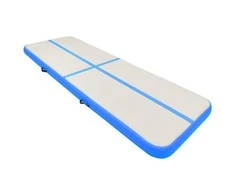 Pripučiamas gimnastikos kilimėlis, mėlynas, 500x100x15cm, PVC