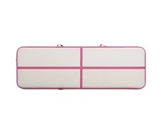 Pripučiamas gimnastikos kilimėlis, rožinis, 500x100x20cm, PVC