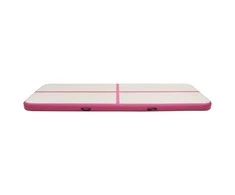 Pripučiamas gimnastikos kilimėlis, rožinis, 400x100x20cm, PVC