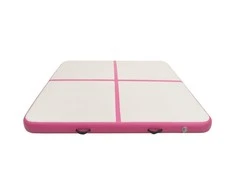 Pripučiamas gimnastikos kilimėlis, rožinis, 200x200x10cm, PVC