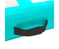 Pripučiamas gimnastikos kilimėlis, žalias, 400x100x20cm, PVC