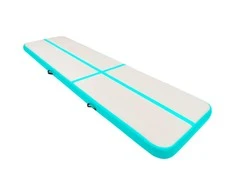 Pripučiamas gimnastikos kilimėlis, žalias, 700x100x15cm, PVC