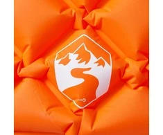 Pripučiamas stovyklavimo čiužinys su pagalve, oranžinis