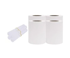 Privatumo suteikiančios pertvaros, 4vnt., baltos, 35x0,19m, PVC