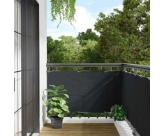Privatumo suteikianti pertvara, antracito, 500x75cm, PVC