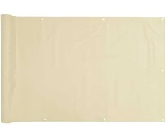 Privatumo suteikianti balkono pertvara, kreminė, 300x120cm, PVC