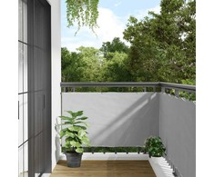 Privatumo suteikianti balkono pertvara, pilka, 500x75cm, PVC