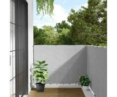 Privatumo suteikianti balkono pertvara, pilka, 500x120cm, PVC
