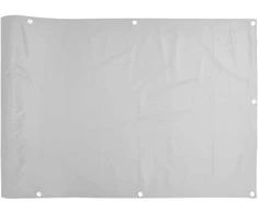 Privatumo suteikianti balkono pertvara, pilka, 600x120cm, PVC