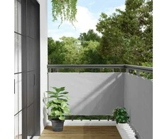 Privatumo suteikianti balkono pertvara, pilka, 300x75cm, PVC