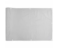 Privatumo suteikianti balkono pertvara, pilka, 300x75cm, PVC