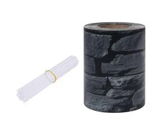 Privatumo suteikianti sodo pertvara, pilka, 35x0,19m, PVC