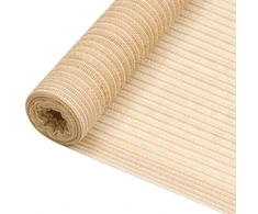 Privatumo suteikiantis tinklelis, smėlio, 1x25m, HDPE, 195g/m²