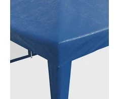 Proginė palapinė su 12 tinklinėmis sienomis, mėlyna, 8x4m, HDPE