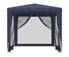 Proginė palapinė su 4 sienomis, mėlyna, 2,5x2,5m, HDPE