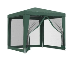 Proginė palapinė su 4 sienomis, žalia, 2,5x2,5m, HDPE