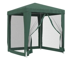 Proginė palapinė su 4 tinklinėmis sienomis, žalia, 2x2m, HDPE