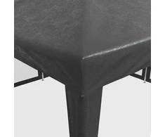 Proginė palapinė su 8 sienomis, antracito, 4x4m, HDPE