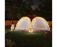 Proginė palapinė su LED/4 sienomis, kamufliažinė, 3,6x3,6x2,3m