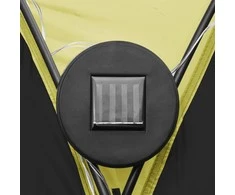 Proginė palapinė su LED ir 4 sienomis, žalia, 3,6x3,6x2,3m
