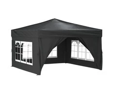 Proginė palapinė su šoninėmis sienomis, antracito, 3x3m