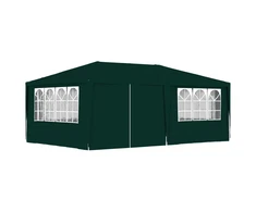 Proginė palapinė su šoninėmis sienomis, žalia, 4x6m, 90g/m²