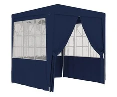 Proginė palapinė su šoninėmis sienomis, mėlyna, 2x2m, 90g/m²