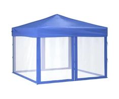 Proginė palapinė su šoninėmis sienomis, mėlyna, 3x3m