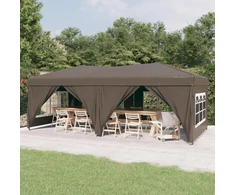 Proginė palapinė su šoninėmis sienomis, taupe, 3x6m