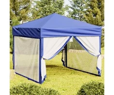 Proginė palapinė su šoninėmis sienomis, mėlyna, 3x3m