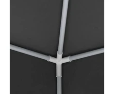 Proginė palapinė su šoninėmis sienomis, antracito, 4x4m, 90g/m²