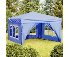 Proginė palapinė su šoninėmis sienomis, mėlyna, 3x3m