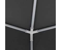 Proginė palapinė sienomis, antracito, 2,5x2,5m, 90g/m²