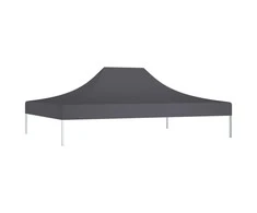 Proginės palapinės stogas, antracito spalvos, 4x3m, 270 g/m²