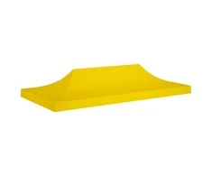 Proginės palapinės stogas, geltonos spalvos, 6x3m, 270 g/m²