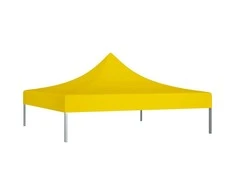Proginės palapinės stogas, geltonos spalvos, 3x3m, 270 g/m²
