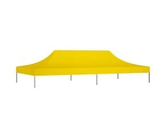 Proginės palapinės stogas, geltonos spalvos, 6x3m, 270 g/m²