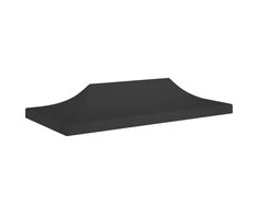 Proginės palapinės stogas, juodos spalvos, 6x3m, 270 g/m²