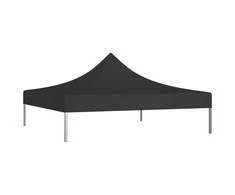 Proginės palapinės stogas, juodos spalvos, 3x3m, 270 g/m²