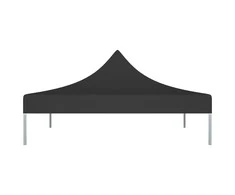 Proginės palapinės stogas, juodos spalvos, 2x2m, 270 g/m²