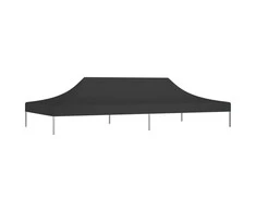 Proginės palapinės stogas, juodos spalvos, 6x3m, 270 g/m²