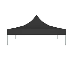 Proginės palapinės stogas, juodos spalvos, 3x3m, 270 g/m²