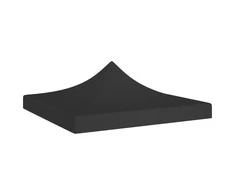 Proginės palapinės stogas, juodos spalvos, 3x3m, 270 g/m²