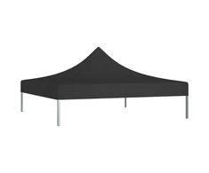 Proginės palapinės stogas, juodos spalvos, 2x2m, 270 g/m²