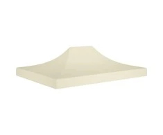 Proginės palapinės stogas, kreminės spalvos, 4x3m, 270 g/m²